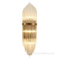 Classic luxury glass strip wall light fixture